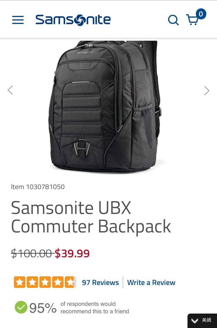 samsonite ubx commuter