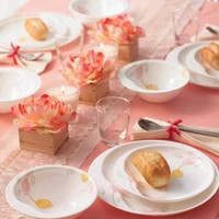 VISIONS 康宁Corelle 郁金香系列 玻璃餐具 9件套