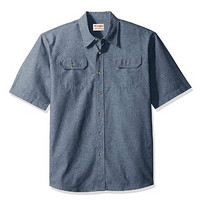 限尺码、中亚Prime会员：Wrangler Authentics 男士短袖衬衫 *2件