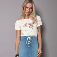 HARLEY-DAVIDSON 哈雷戴维森 HWS8T927 女士纯棉骷髅印花T恤