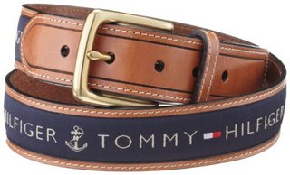 TOMMY HILFIGER 汤米·希尔费格 08-4618-42 男士织物镶嵌皮带