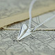 Lily charmed 纸飞机造型 925银项链