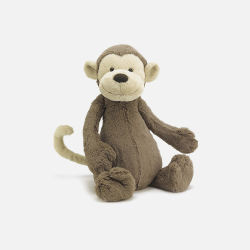 Jellycat 邦尼 害羞的猴子 安抚玩偶 （棕色 中号/31cm）