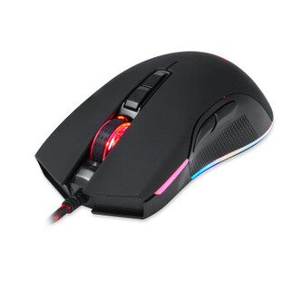 MOTOSPEED 摩豹 V70 有线鼠标 3500DPI RGB 黑色