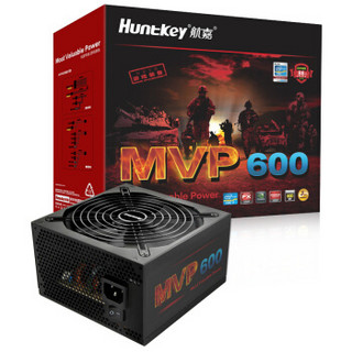 Huntkey 航嘉 MVP600 额定600W 半模组 电源