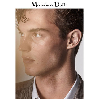 Massimo Dutti 02028087710-24 男士修身千鸟格亚麻西服