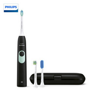 PHILIPS 飞利浦 HX6223/61电动牙刷 青春系列声波震动(自带刷头*3+牙刷盒)  炫酷黑