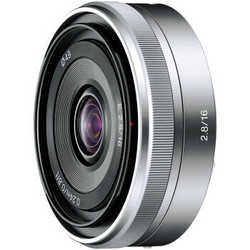 SONY 索尼 E 16mm F2.8 APS-C广角定焦微单相机镜头 E卡口（SEL16F28）