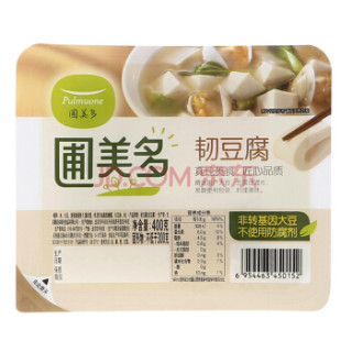 圃美多 韧豆腐 400g(火锅 方便菜 食材 凉拌菜 麻辣香锅/冒菜)