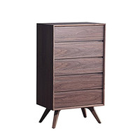 致林 安大略系列 五斗柜 64cm*40cm 胡桃木色