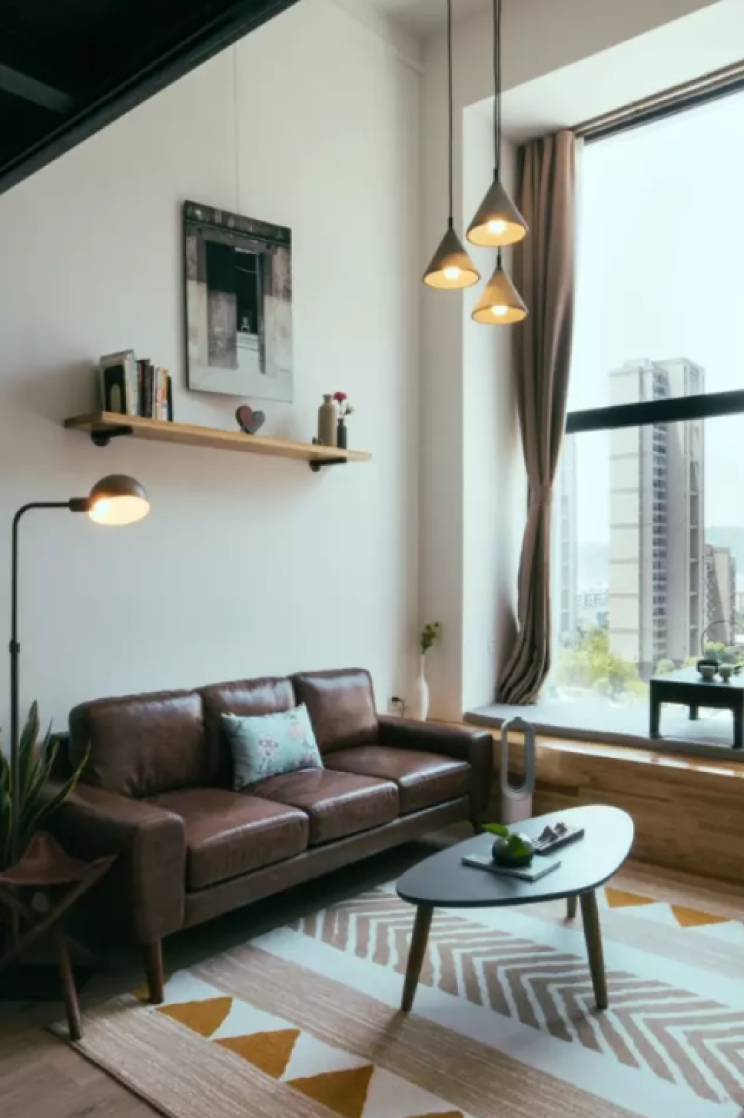 10w搞定80m²loft软硬装, 他家有最大的窗和好看耐脏的吊顶