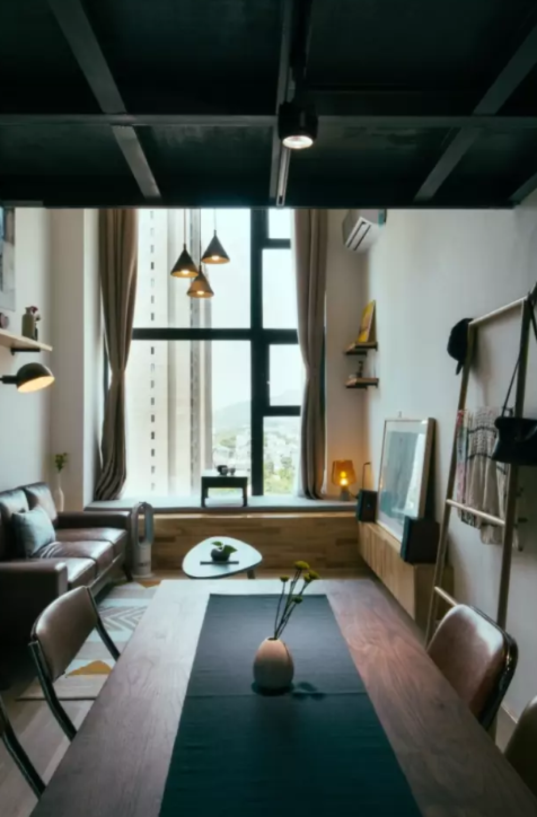 10w搞定80m²loft软硬装, 他家有最大的窗和好看耐脏的吊顶