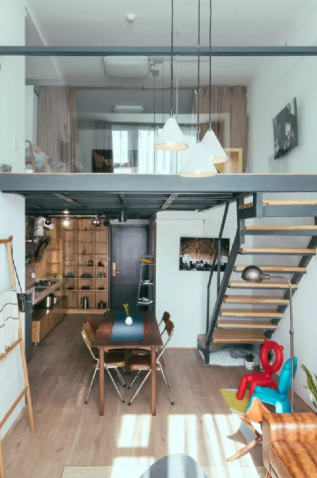 10w搞定80m²loft软硬装, 他家有最大的窗和好看耐脏的吊顶