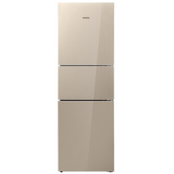 西门子（SIEMENS）270升 三门冰箱 零度保鲜 创新混冷 家居互联（浅金色）BCD-270W(KG28US230C)