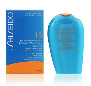  SHISEIDO 资生堂 艳阳夏 柔和防晒露 spf15 150ml 