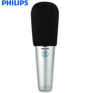 PHILIPS 飞利浦 无线蓝牙外放麦克风 唱歌音响一体卡拉OK通用 M3311C (极光蓝)