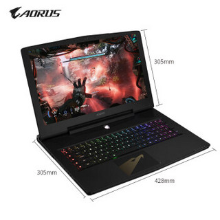 AORUS X7 DT v8 游戏本 (17.3英寸、i7-8850H、16GB、512GB+1TB、GTX1080 8GB、144Hz)