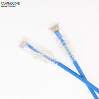 AMP NETCONNECT 安普网联 1859882-2 6类非屏蔽超细跳线 蓝色 2米