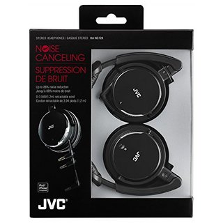 JVC 杰伟世 HA-NC120 耳罩式头戴式有线耳机 黑色 3.5mm