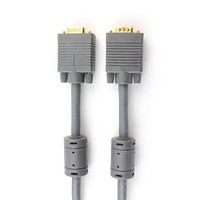  CE-LINK 4025 VGA视频连接线 双磁环 D-SUB线 10米 灰色