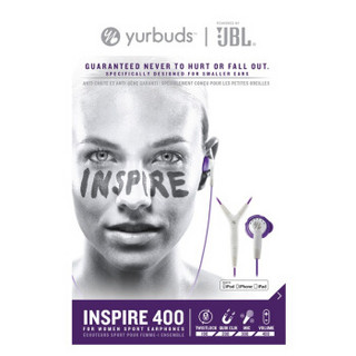  yurbuds Inspire 400 激励系列 运动入耳式耳机 澎湃紫