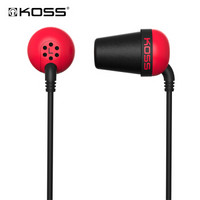 KOSS 高斯 THE PLUG R 入耳式耳机 红色