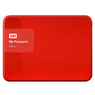 WD 西部数据 My Passport Ultra 升级版 2.5英寸 2TB 移动硬盘 中国红 限量版