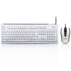 富勒（Fühlen） L600 键盘鼠标套装 有线键鼠套装 笔记本电脑办公 男女生家用 键盘鼠标 象牙白