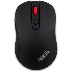 联想ThinkPad（ThinkLife）谋 WL600 无线鼠标 五档DPI调节 商务鼠标 黑色