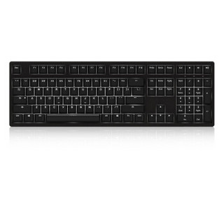 Akko 3108S白光机械键盘 有线键盘 游戏键盘 电竞 108键 全尺寸 单光 Cherry樱桃轴 黑色白光 樱桃红轴 自营