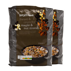 Waitrose 维特罗斯 枫糖水果坚果燕麦片 1kg*2袋