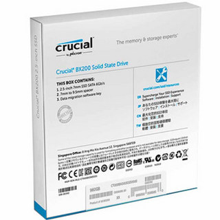  crucial 英睿达 BX200系列 SATA3 固态硬盘 480GB