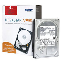  HGST 昱科 7200转64M SATA6Gb/s NAS网络硬盘 4TB