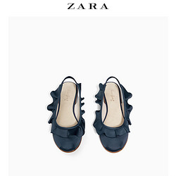 ZARA 童鞋女童 叠层装饰露跟凉鞋 12538303009