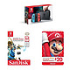 Prime会员：Nintendo 任天堂 Switch 游戏机 + 闪迪 64GB SD卡 + 任天堂 eShop $20 礼品卡