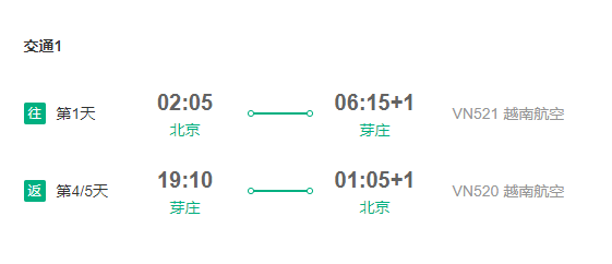 暑假班期!北京-越南芽庄5-6天半自助游(直飞往返+宿星级酒店)