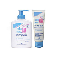 Sebamed 施巴 婴幼儿洗发沐浴露2合1 200ml+Sebamed 施巴 婴幼儿面部身体护理霜 75ml