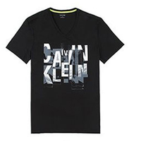 CALVIN KLEIN 卡尔文·克莱  403K251 男士V领LOGO印花T恤