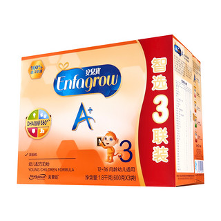 Enfagrow 幼儿奶粉 国产版 3段 600g*6袋