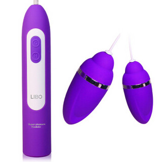 LIBO 丽波 花千朵 充电遥控双跳蛋 紫色
