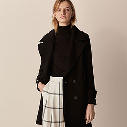 Massimo Dutti 06405540800 女士腰身设计大衣