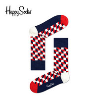 Happy Socks FO01 菱形格立体方格棉袜