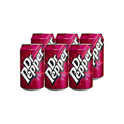 Dr Pepper 胡椒博士 碳酸汽水 330ml*6瓶 英国进口