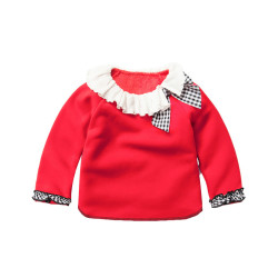 ittle sugar milk baby 一米半糖 女童加绒卫衣打