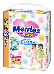 历史较低1522日元 约88元 花王 Merries 纸尿裤 M号 68片