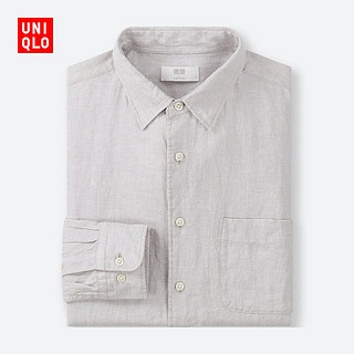 男装 高级麻衬衫(长袖) 404406 优衣库UNIQLO