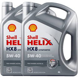 Shell 壳牌 Helix HX8 灰喜力 SN 5W-40 全合成润滑油 4L*2瓶