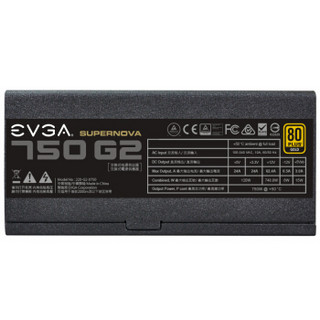 EVGA 750 G2 额定750W 全模组 电源（80PLUS金牌）