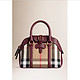  BURBERRY 博柏利 Small Milverton House Check Satchel Tan 女士手提包　