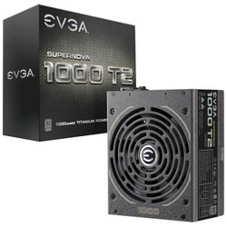 EVGA 1000 T2 电脑电源 钛金牌 1000W 全模组化